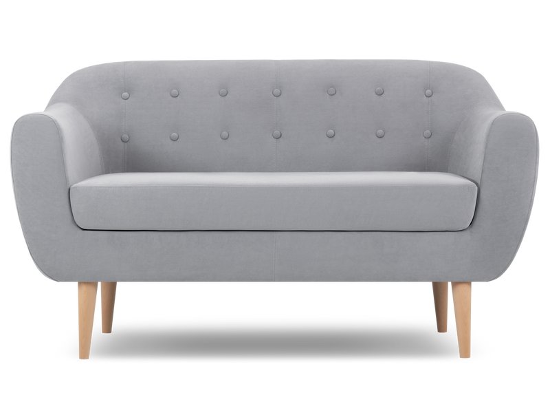 Диван прямой Роттердам Velvet Silver