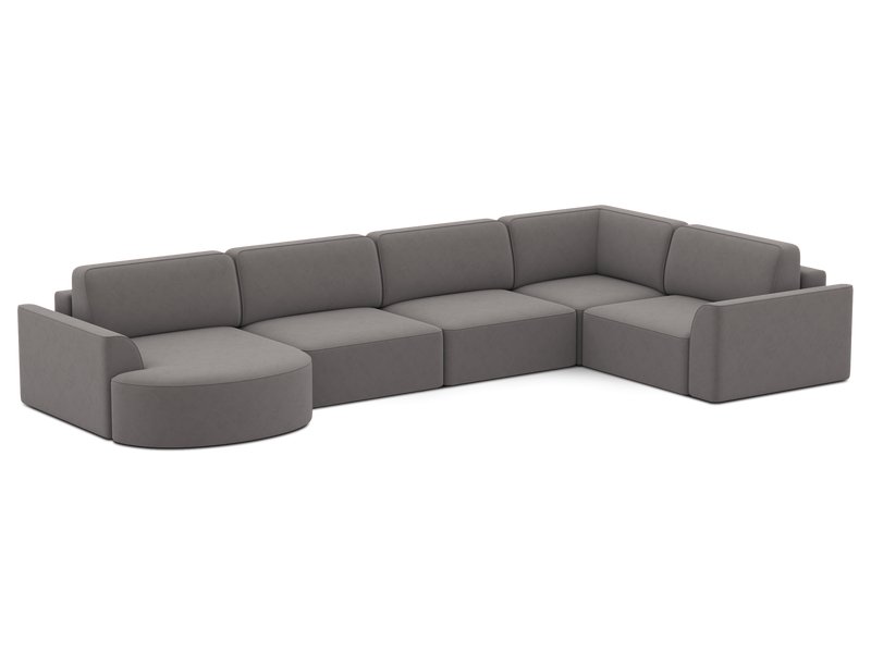 Диван модульный Спейс-М 5 Velvet Grey