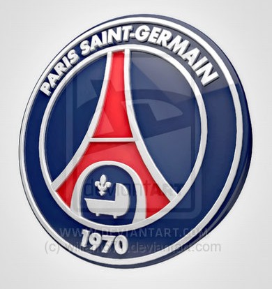 Paris Saint-Germain Logo 3D