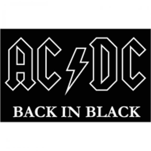 AC DC black Logo