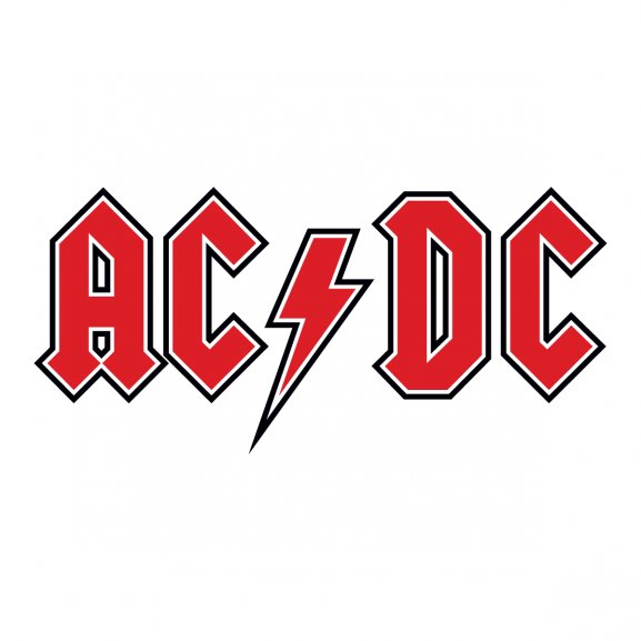 AC DC red Logo