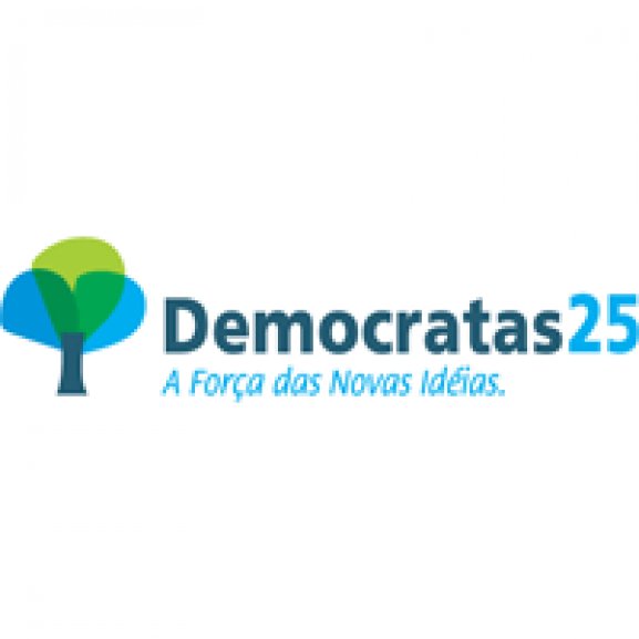 Democratas 25 Slogan Logo