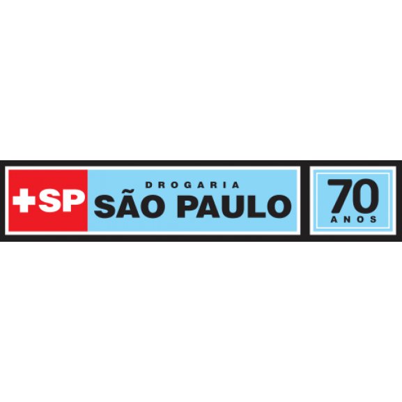 Drogaria São Paulo 70 anos Logo