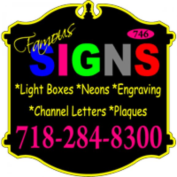 famous neon & signs Logo