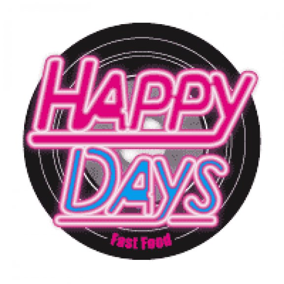 Happy Days Fast Food Logo