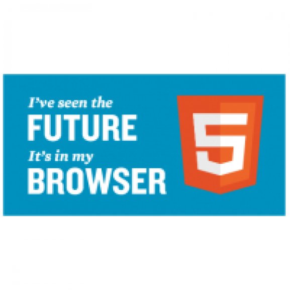 HTML5 sticker with tagline Logo