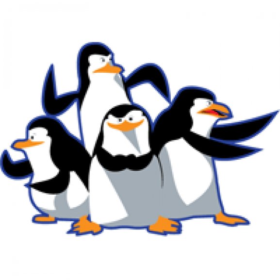madagascar pinguinos penguins Logo