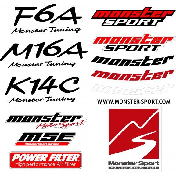 MONSTER SPORT KIT DECALS Logo