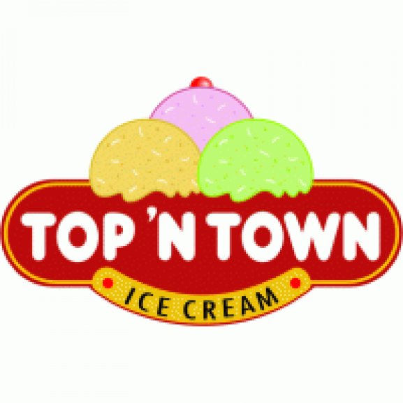 Top 'N' Town Ice Cream Logo