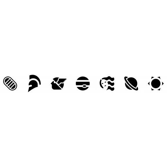 Week Days Symbols Logo