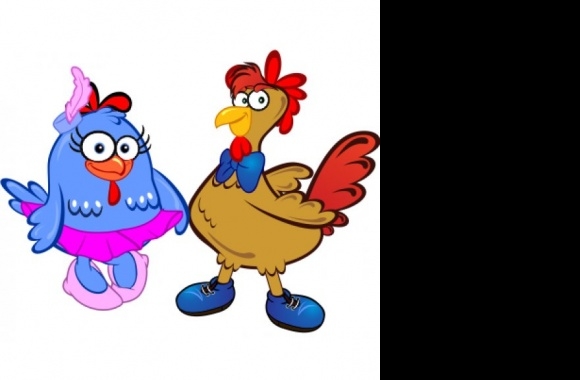 A galinha carijó Logo