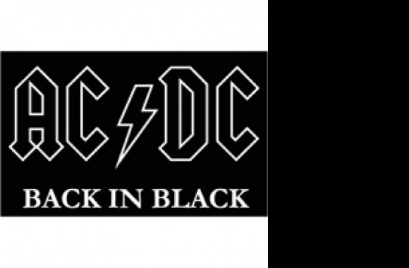 AC DC black Logo