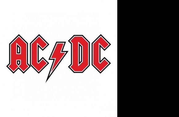 AC DC red Logo