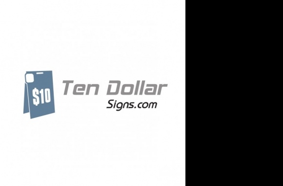 Ten Dollar Signs Logo