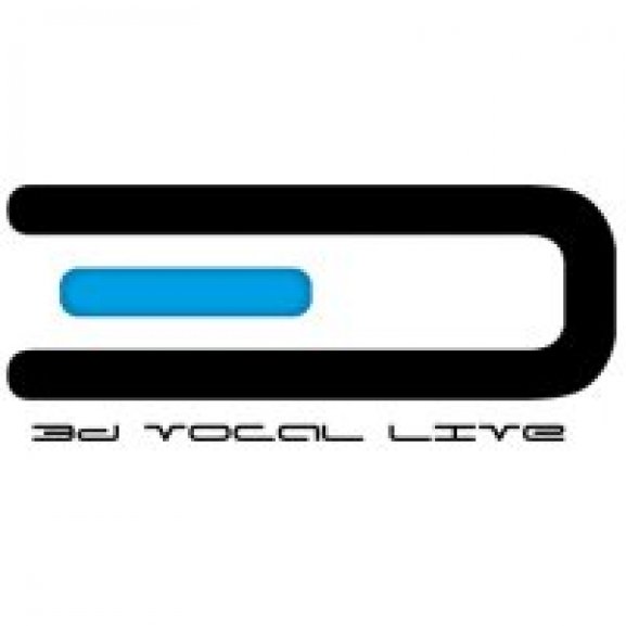 3D Vocal Live Logo