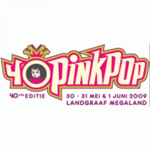 40 Jaar PinkPop Logo