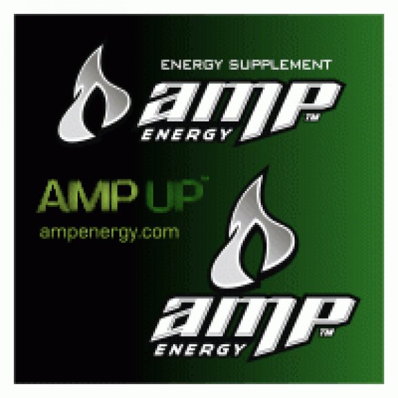 amp energy drink Logo