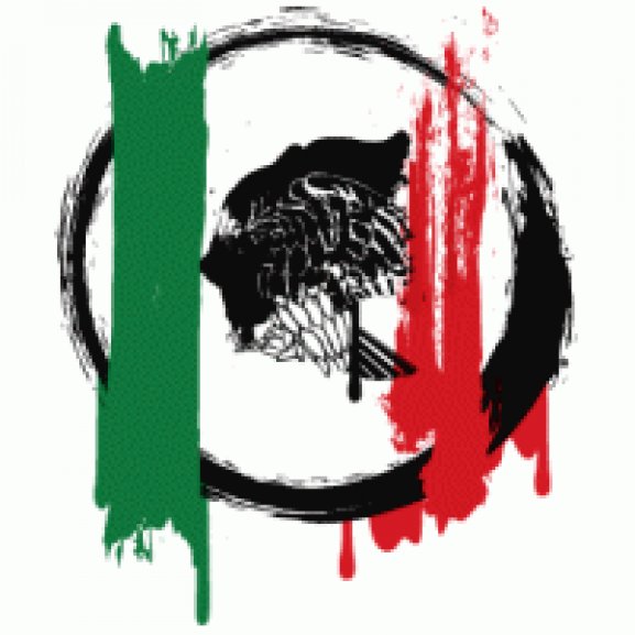 Bandera Mexicana Grunge Logo