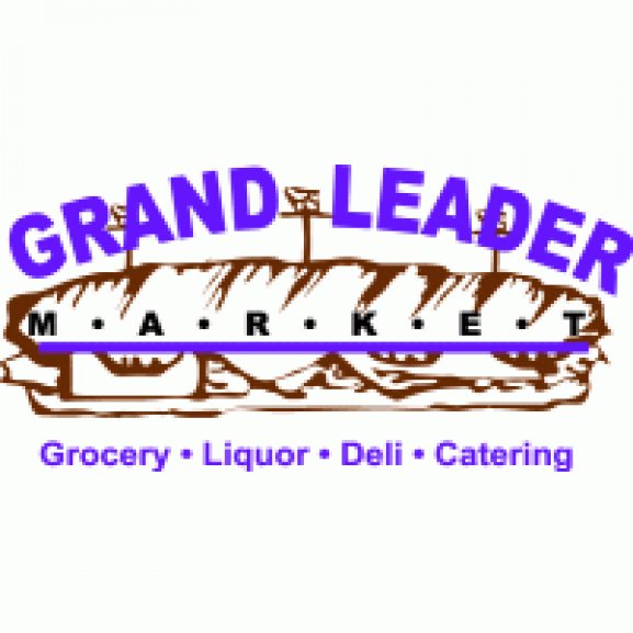 grand leader market Logo