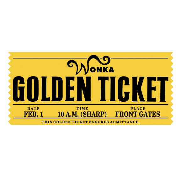 Wonka Golden Ticket Logo