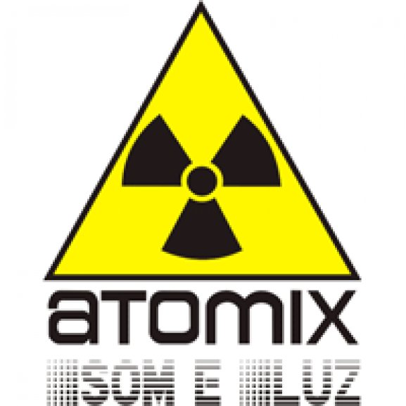 Atomix Som e Luz Logo