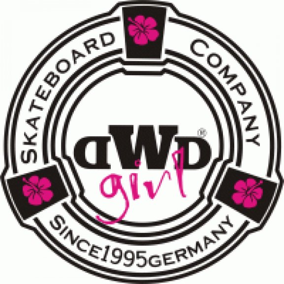 dwd skateboards girl woman Logo