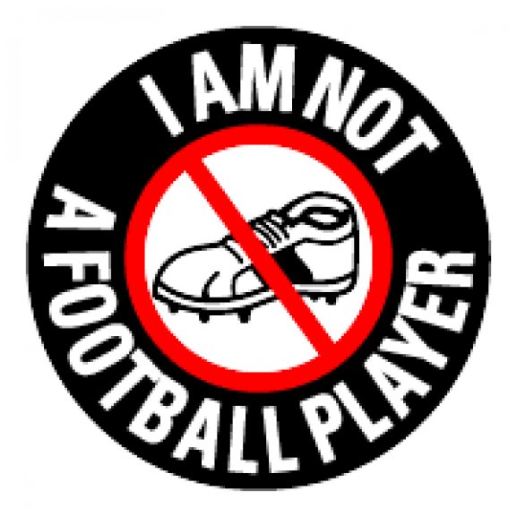 I am not a football player Logo