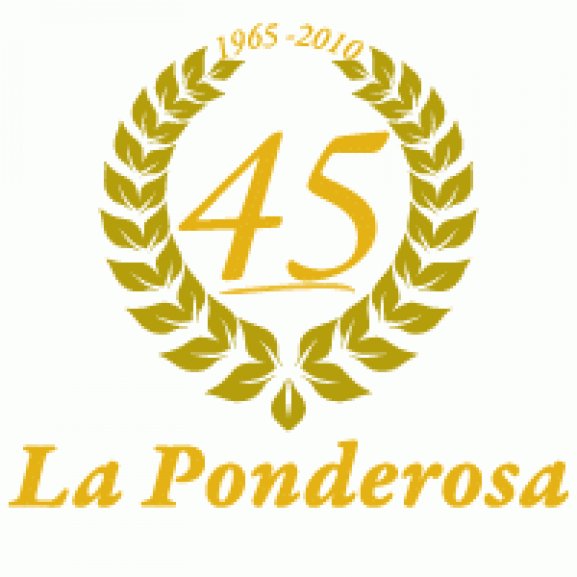 La Ponderosa 45 Aniversario Logo