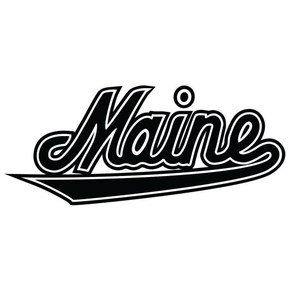 Maine Logo black & white ver Logo