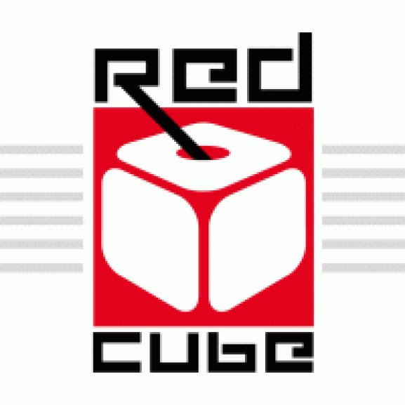 Red Cube Concept Bar Logo
