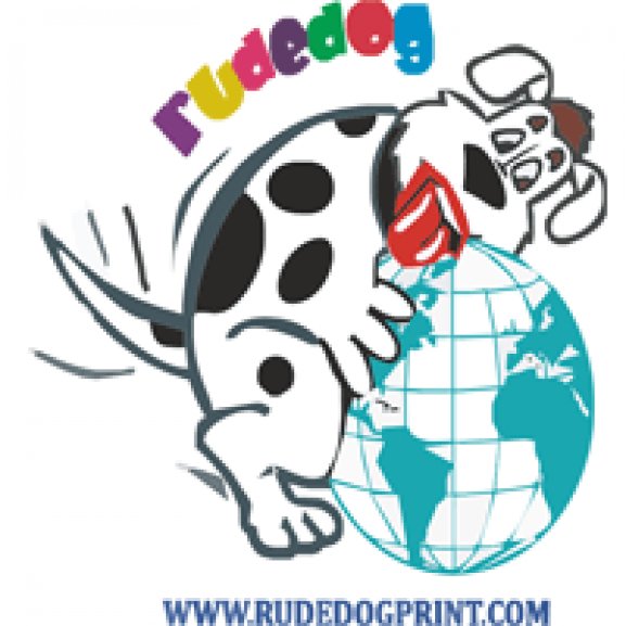 Rude Dog Print Logo
