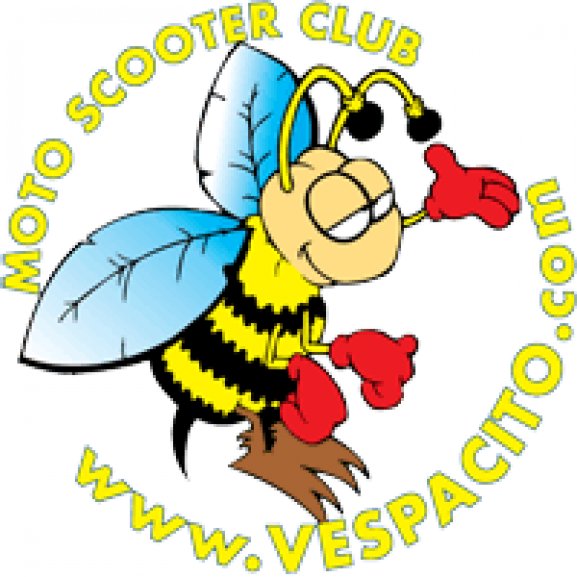 Vespacito moto scooter club Logo