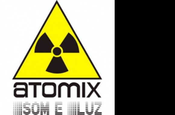 Atomix Som e Luz Logo