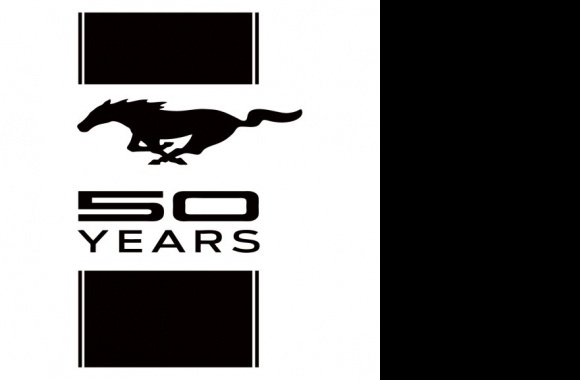 Ford Mustang 50 Years Logo