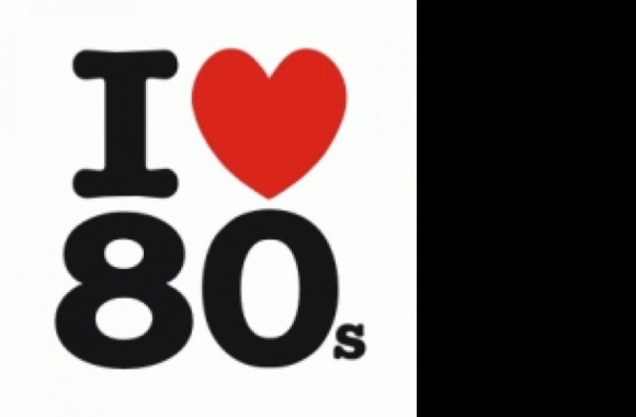 I love 80s Logo