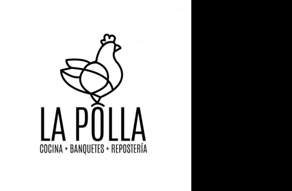 La polla Comida Logo