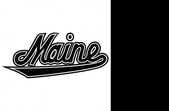 Maine Logo black & white ver Logo