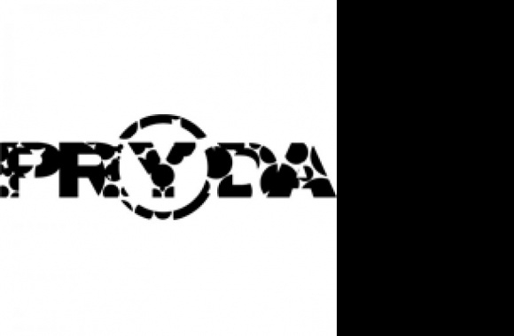 Pryda 3 (bubbled B&W version) Logo