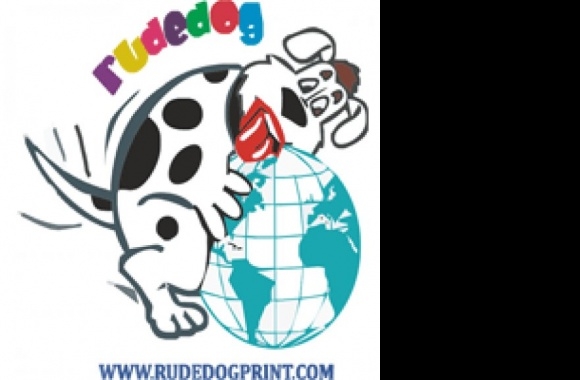 Rude Dog Print Logo