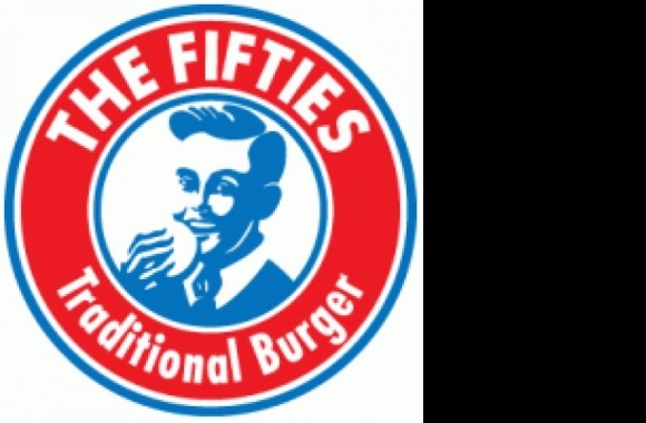 The Fifties Traditional Burger Logo
