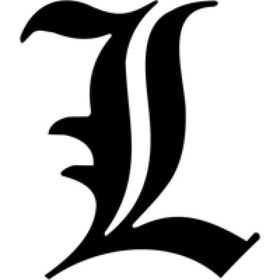 'L' letter from Death Note Logo