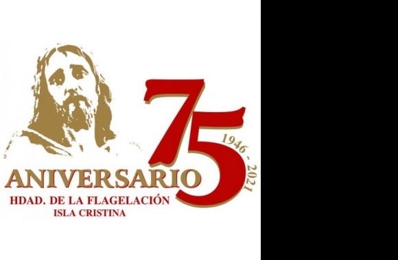 75 ANIVERSARIO HDAD. FLAGELACIÓN Logo