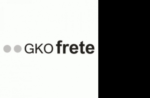 GKO FRETE B&W Logo