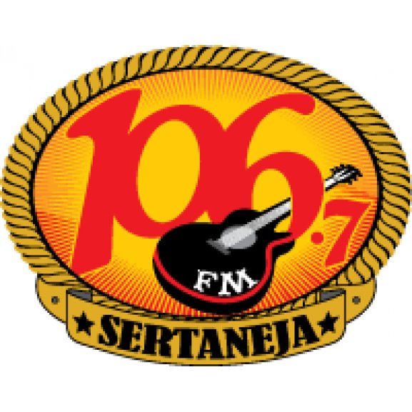 106.7 FM Sertaneja Logo