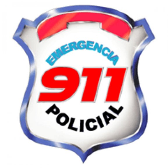 911 Emergencia Policial 3D Logo