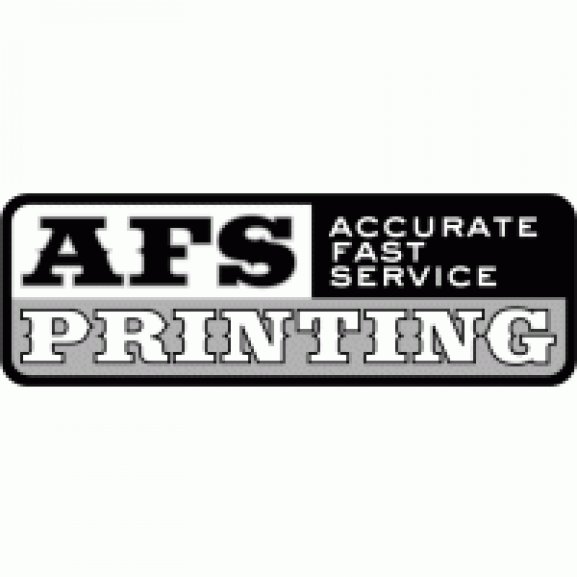 AFS Printing BW Logo