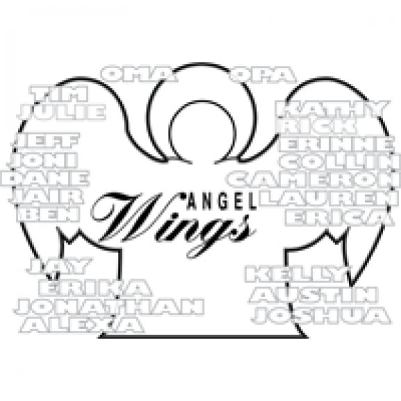 Angel Wings +Names Logo