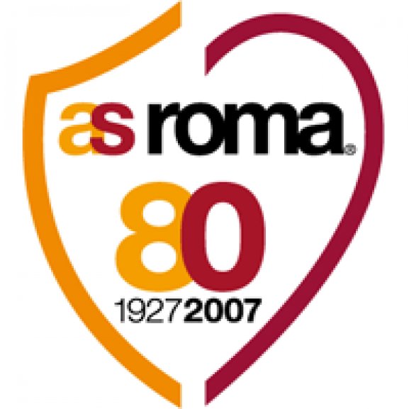 AS ROMA 80° anniversary Logo