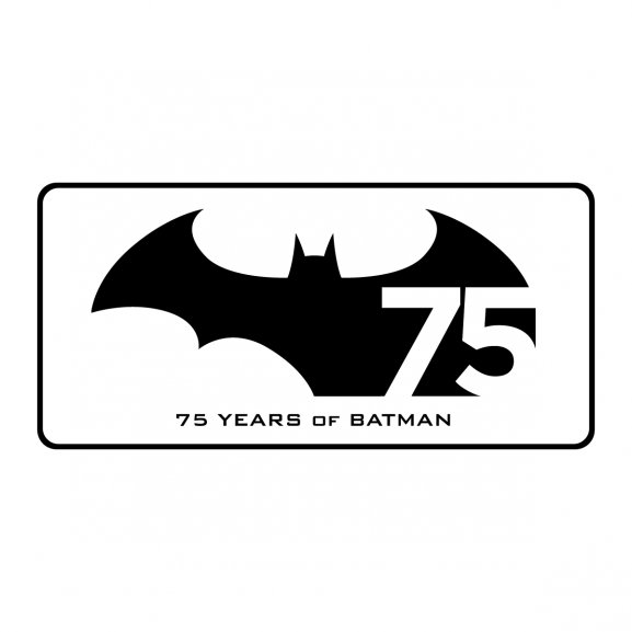 Batman 75 Years Logo