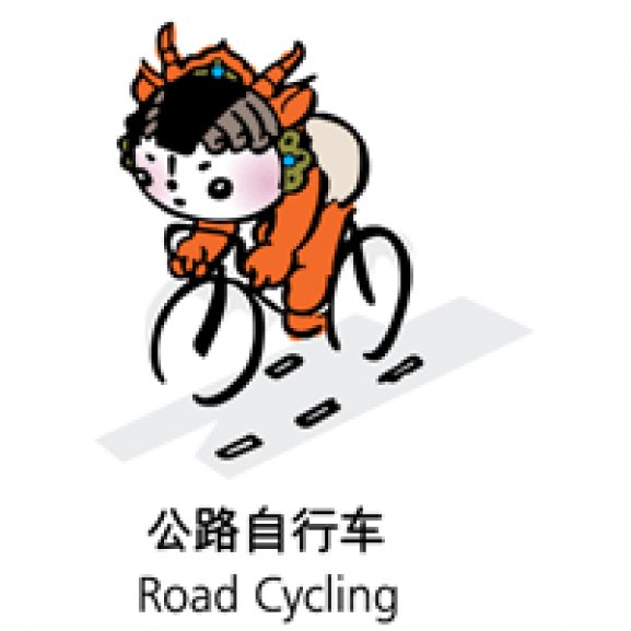Beijing 2008 Mascot - Road Cycling Logo